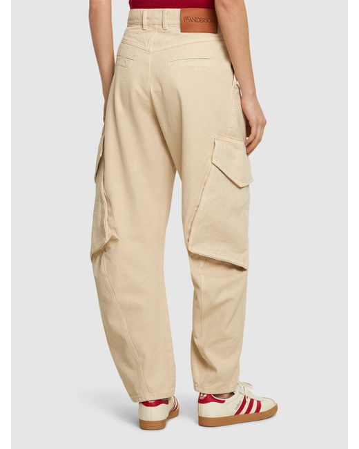 J.W. Anderson Natural Twisted Cargo Pants