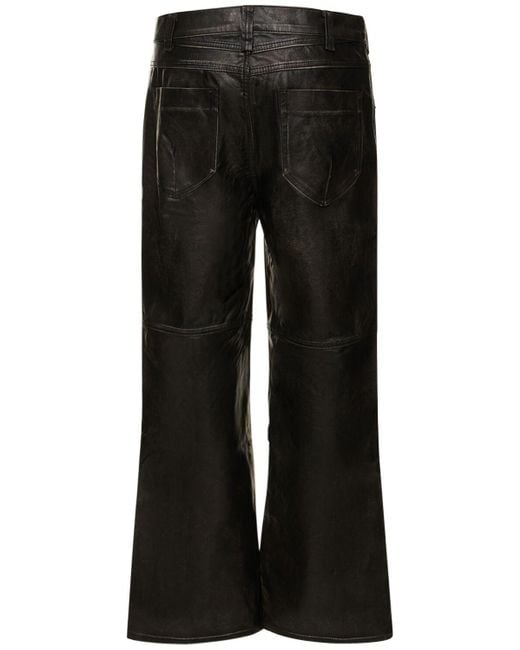 Jaded London Black Faux Leather Pants for men