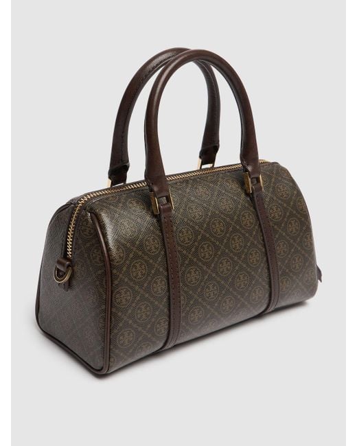 Tory Burch Brown Damen Mini Barrel-Bag Mit T-Monogramm