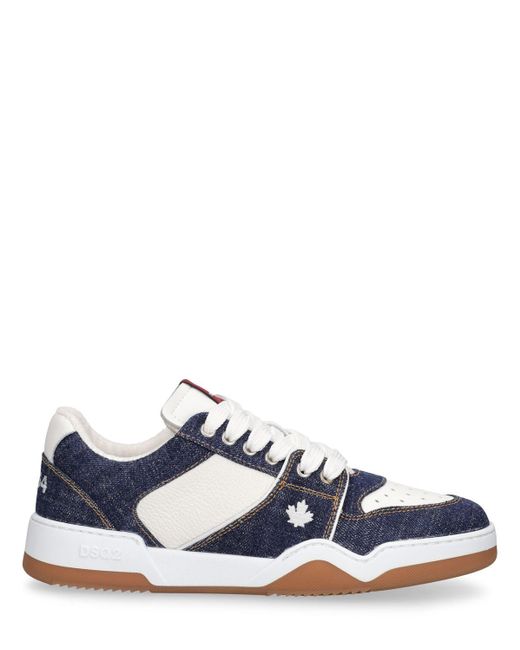 DSquared² Blue Spiker Sneakers