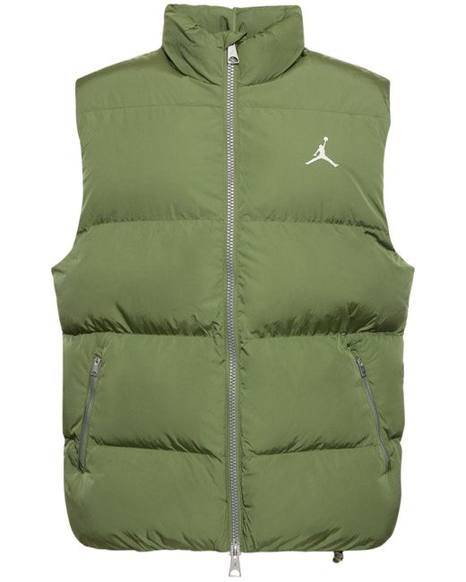 Nike Green Jordan Essentials Down Vest for men