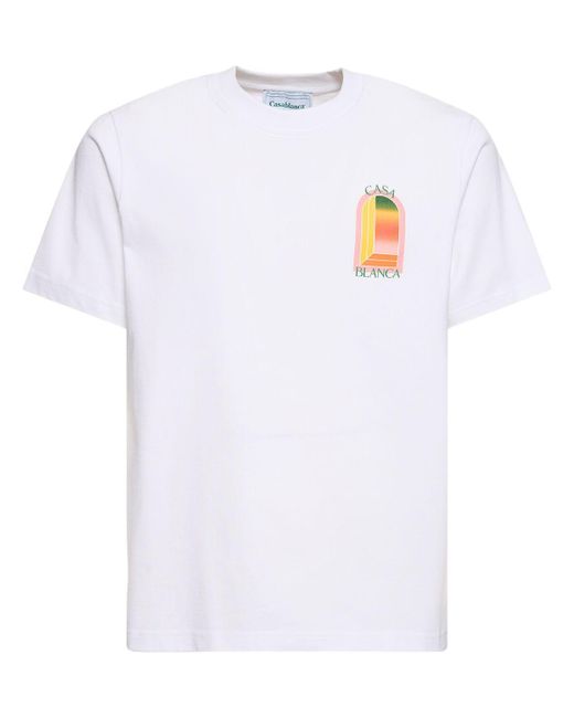 T-shirt en coton biologique Casablancabrand pour homme en coloris White