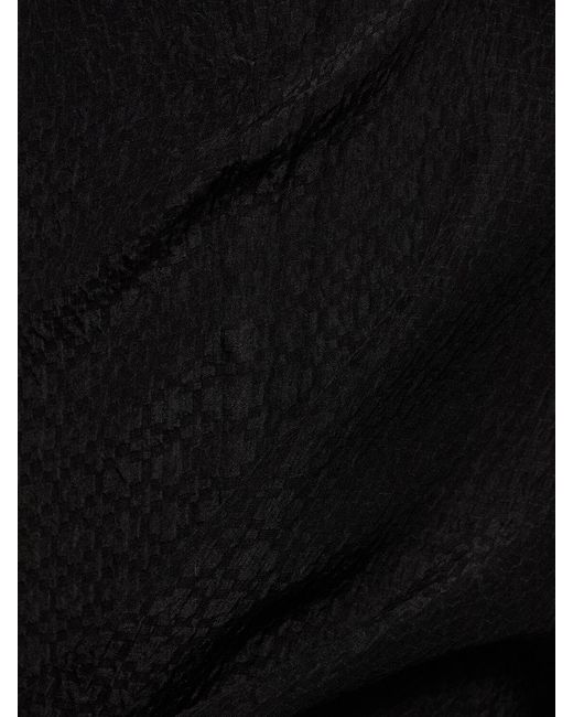 Pantalones rectos de seda St. Agni de color Black