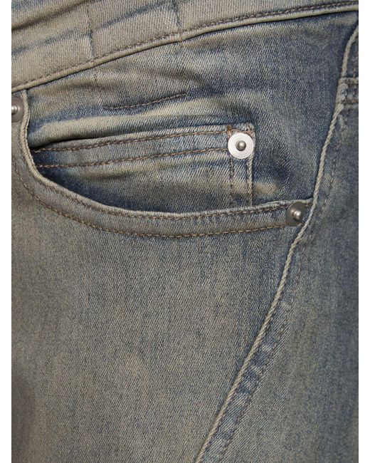 Jeans bootcut bias in denim di Rick Owens in Gray
