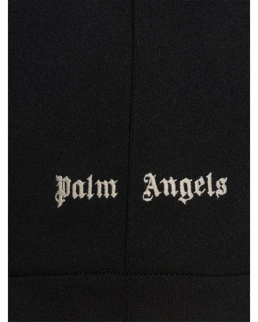 Palm Angels Black Classic Logo Nylon Track Shorts