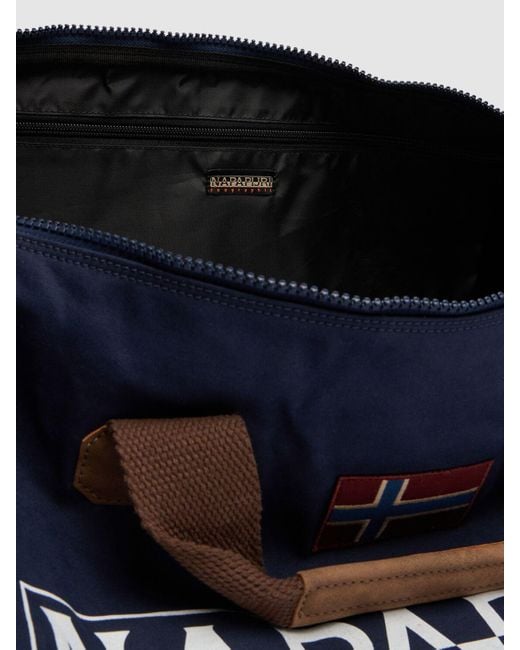 Napapijri Blue Bering 3 Canvas Duffle Bag for men