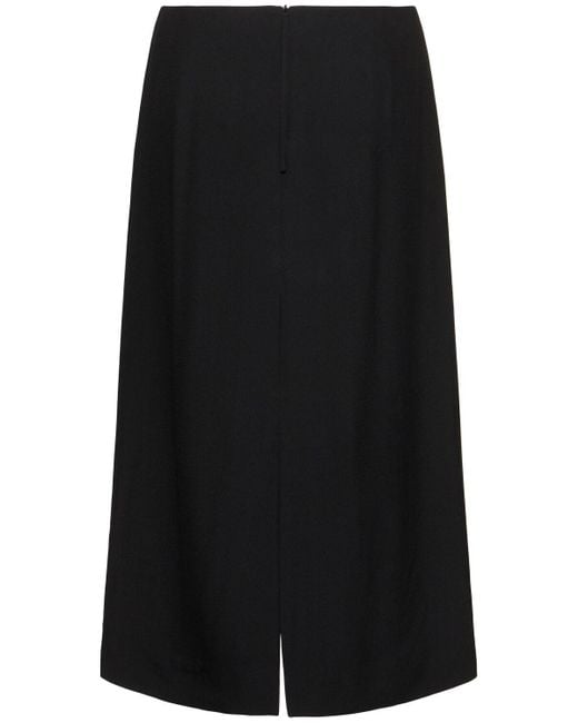 Carven Acetate And Viscose Midi Skirt