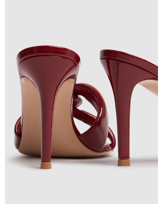 Gianvito Rossi>>パテントレザーミュール GIANVITO ROSSI Nuit 95 パテントレザー ミュール | NET-A-PORTER