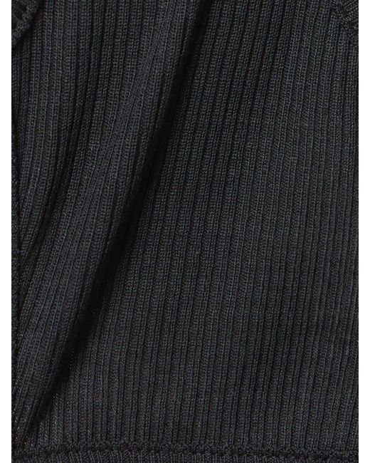 Haut en jersey côtelé à bretelles invisibles Y. Project en coloris Black
