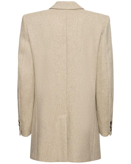 Isabel Marant Natural Floyd Wool Double Breast Jacket