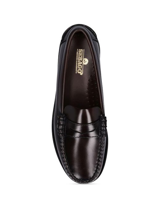 Sebago Black 20Mm Classic Dan Smooth Leather Loafers