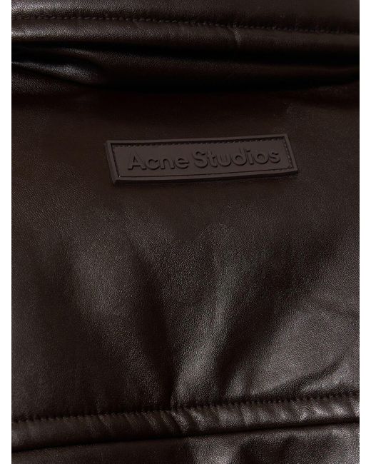 Acne Black Jacket From Faux Leather,