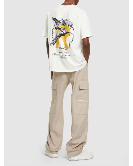 Represent T-shirt Aus Baumwolle Mit Logodruck in White für Herren