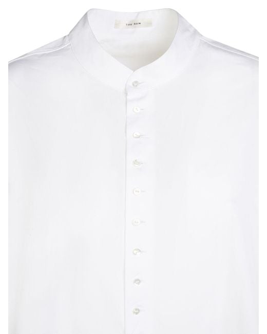 Camisa de popelina The Row de color White