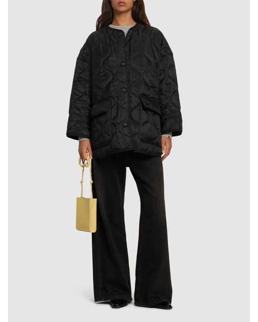 Frankie Shop Teddy キルテッドジャケット ブラック | Lyst