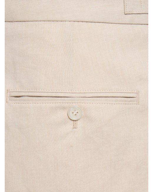 Boss Natural Perin Linen & Cotton Pants for men