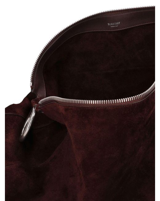 Grand sac porté épaule en daim knight Burberry en coloris Brown
