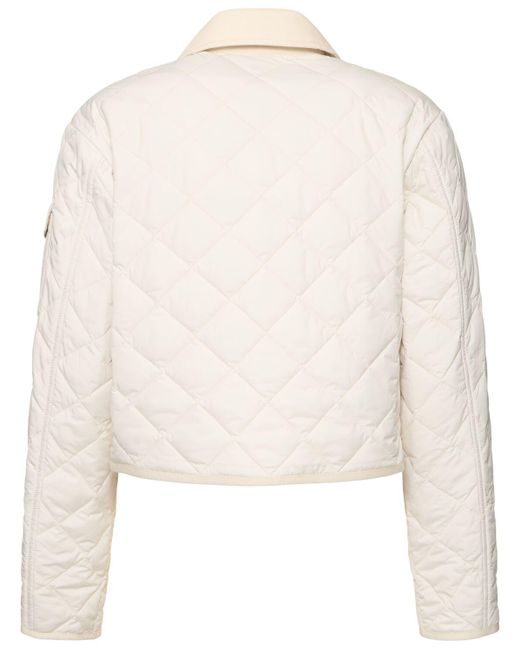 Moncler Chitre ダイヤモンドキルティングジャケット Natural