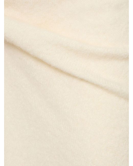 Falda de punto de alpaca Magda Butrym de color Natural