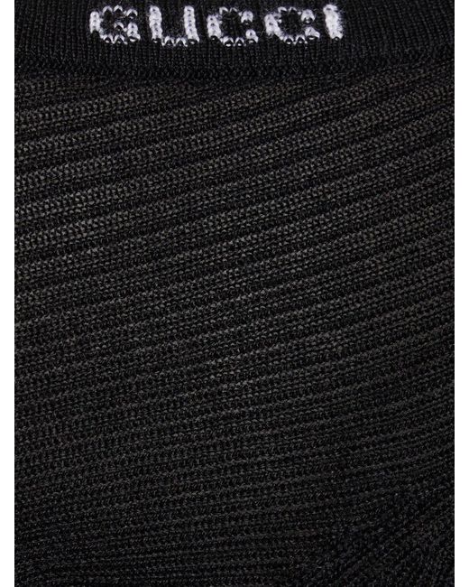 Cárdigan de lana Gucci de color Black