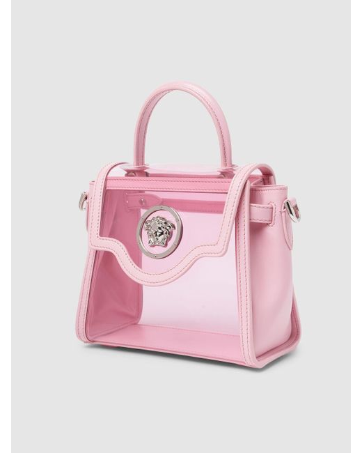 Versace Pink Transparent Plexi Top Handle Bag