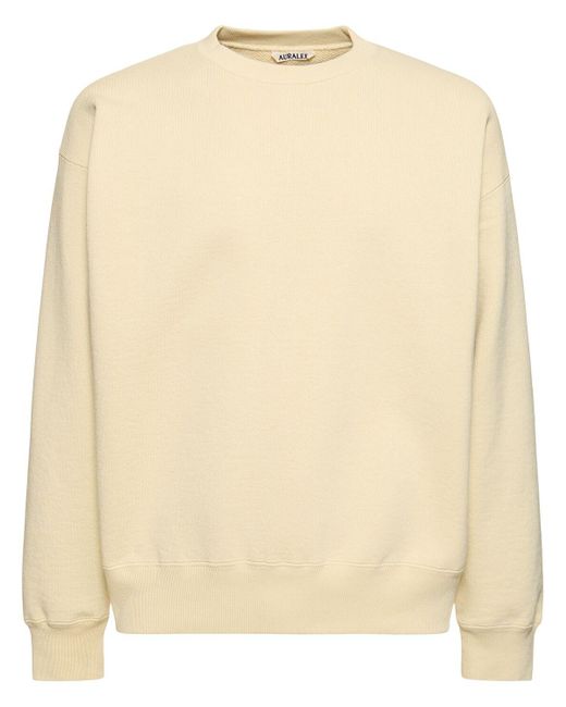 Auralee Natural Cotton Knit Sweatshirt for men