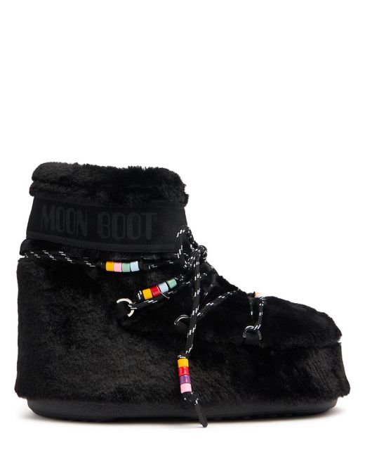 Moon Boot Black Synthetische s Mit Kunstperlen "icon"