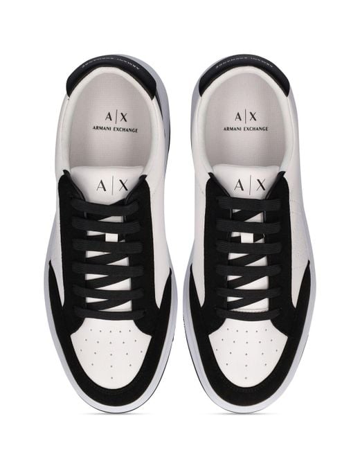 Armani Exchange Multicolor Leather Low Top Sneakers for men
