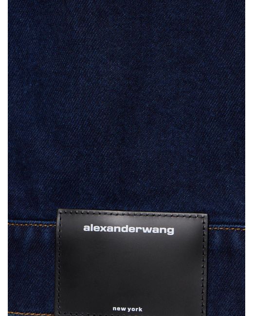 Alexander Wang Blue Embellished Straight Jacket