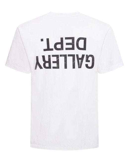 GALLERY DEPT. T-Shirt aus Baumwoll-Jersey mit Logoprint in White für Herren