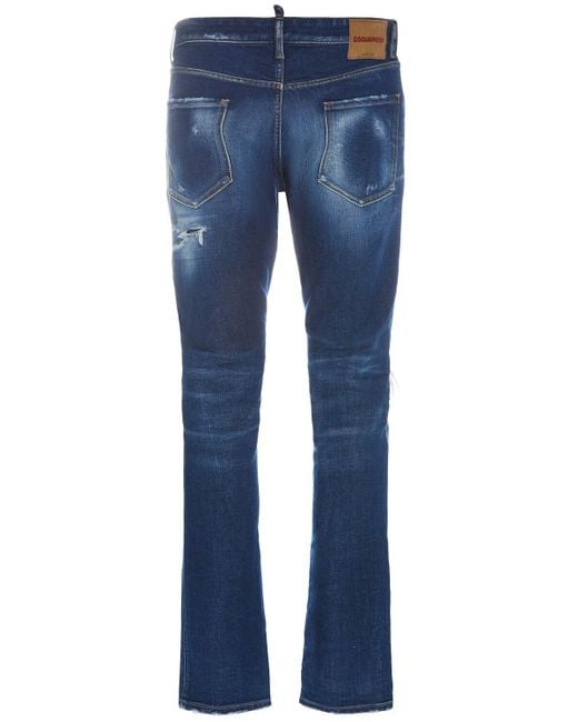 Jeans de denim stretch DSquared² de hombre de color Blue
