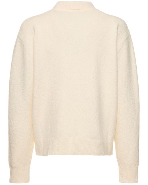 Axel Arigato Natural Team Polo Cotton Blend Sweater for men