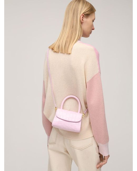 Pink mini croc bag hot sale