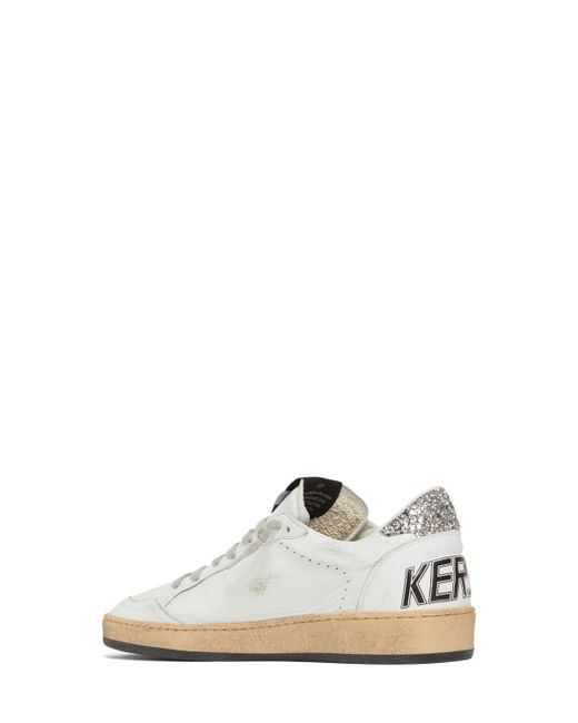 Golden Goose Deluxe Brand White 20mm Ball Star Nappa Leather Sneakers