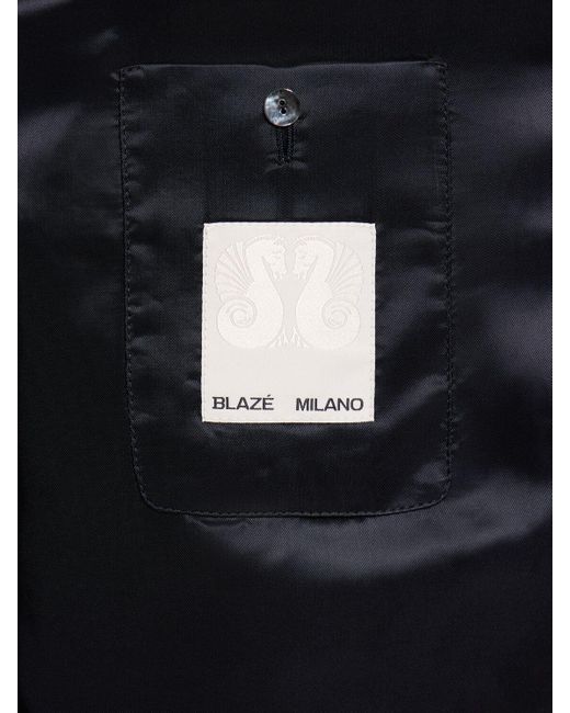 Blazer de viscosa y lino Blazé Milano de color Black