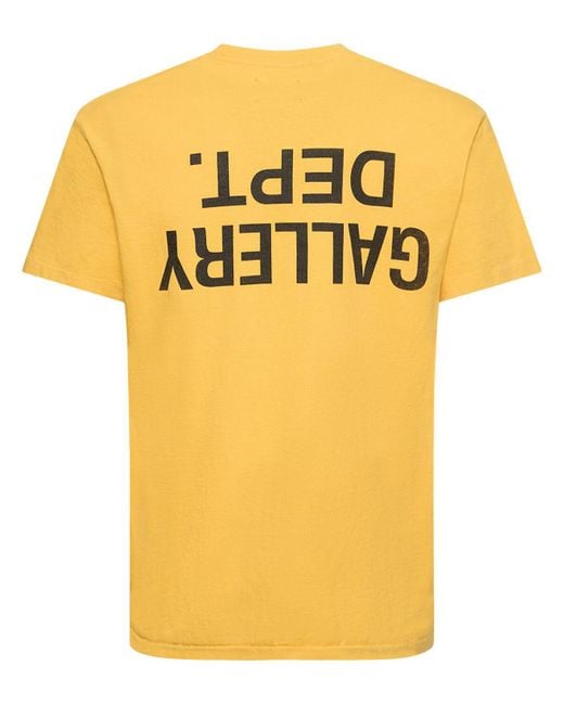 T-shirt à logo fuck up GALLERY DEPT. pour homme en coloris Yellow