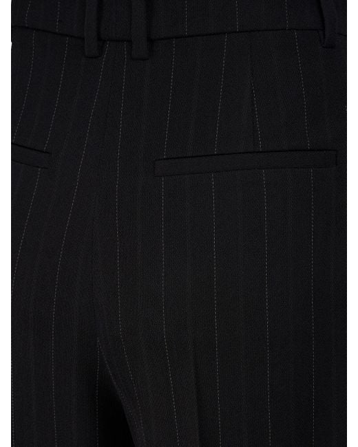 Pantalon en laine mélangée Saint Laurent en coloris Black