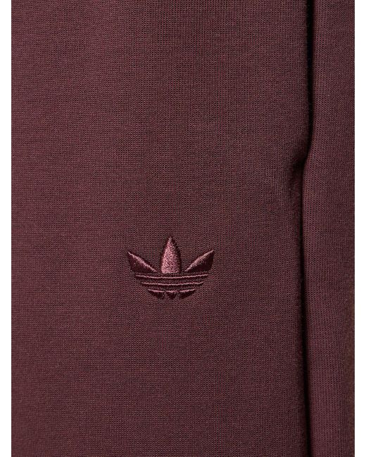 Adidas Originals Purple Wide Cotton Blend Pants