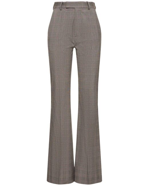 Vivienne Westwood Gray Ray Prince Of Wales Flared Pants