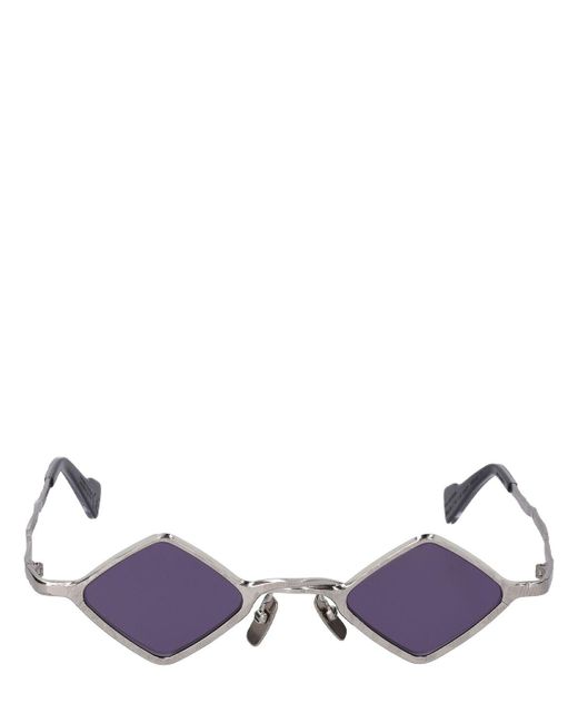 Kuboraum Purple Z14 Squared Metal Sunglasses