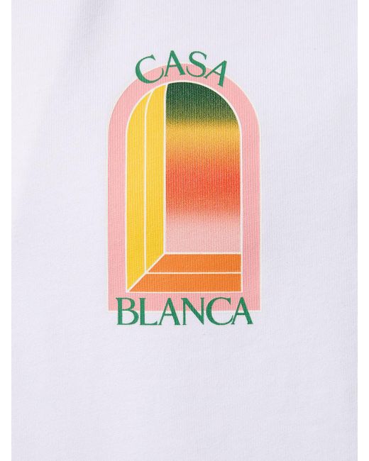 T-shirt en coton biologique Casablancabrand pour homme en coloris White