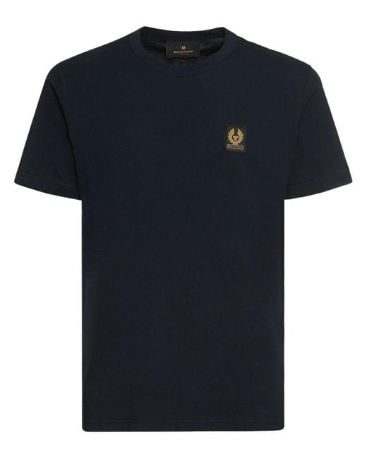 Belstaff Black Logo Cotton Jersey T-Shirt for men