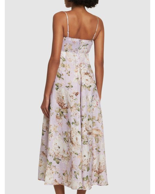 Zimmermann Acacia リネンワンピース Multicolor