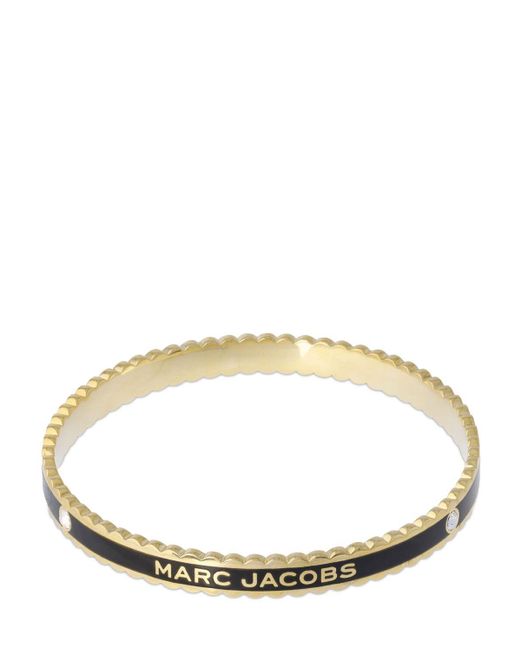Marc Jacobs Metallic The Medallion Scalloped Bangle Bracelet