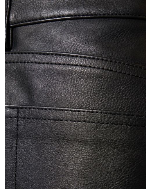Alexander Wang Black Low Rise Leather Jeans