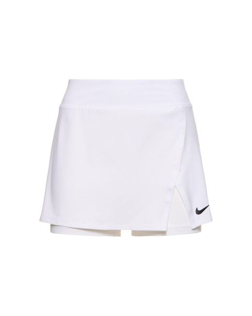 Falda de tenis dri-fit Nike de color White