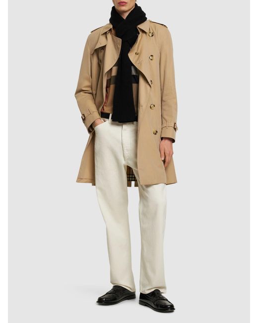 Trench-coat en coton kensington Burberry pour homme en coloris Natural