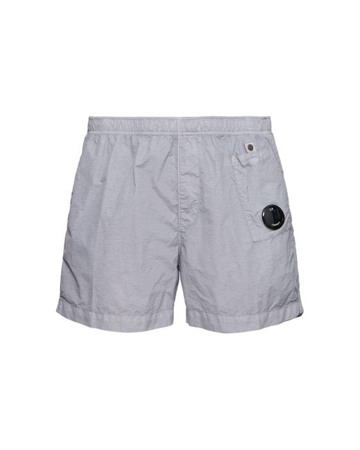 Hombre Bañador Shorts Con Lente C P Company de hombre de color Gray