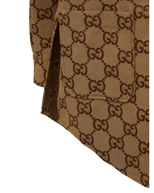 kaszmirowy sweter gorgeous gucci t shirt, Brown gorgeous Gucci GG Supreme  Web Clutch