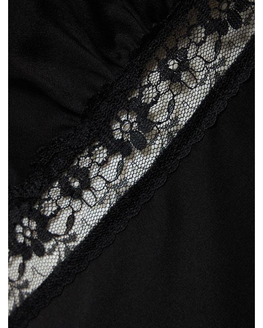 Reformation Black Provence Silk Dress